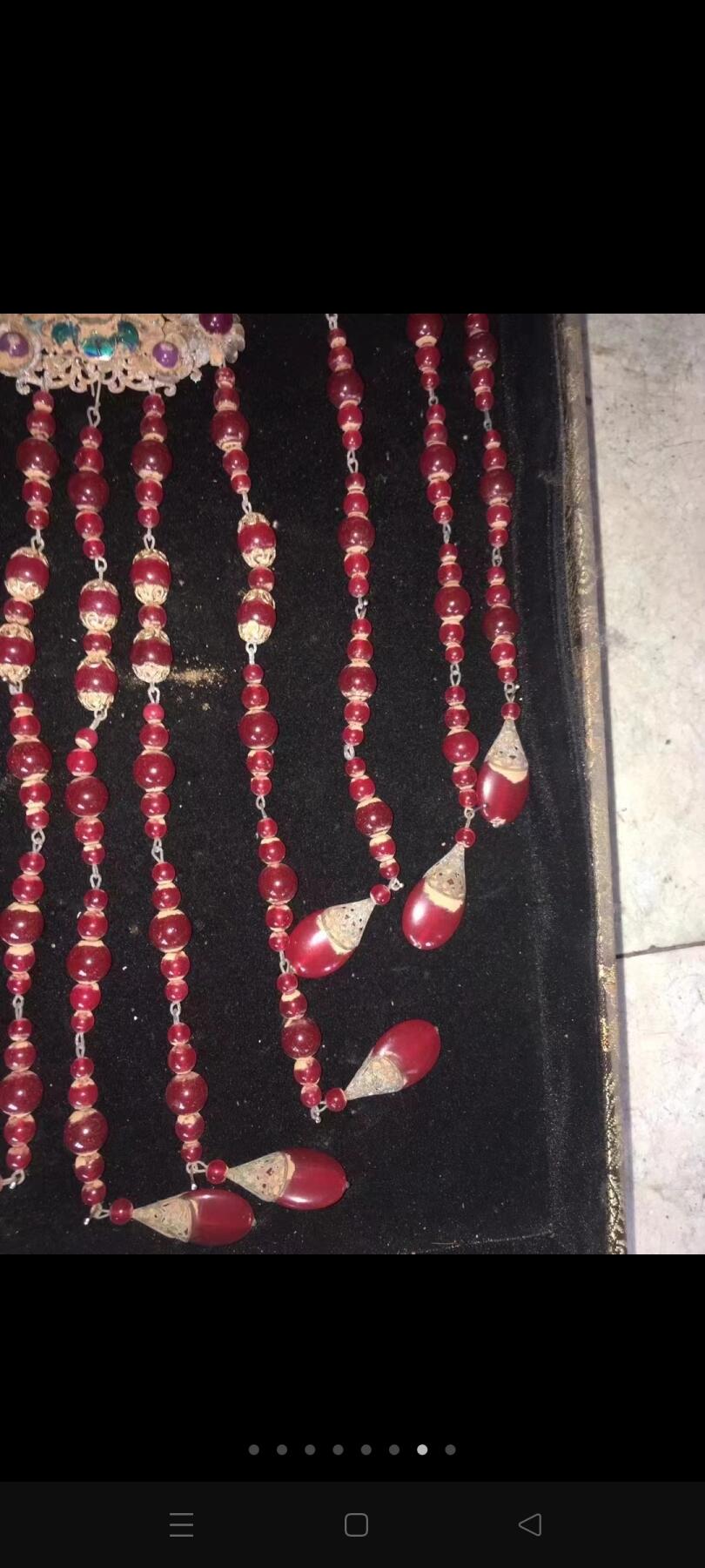 清代红宝石套装，工艺复杂，包浆自然，精品收藏