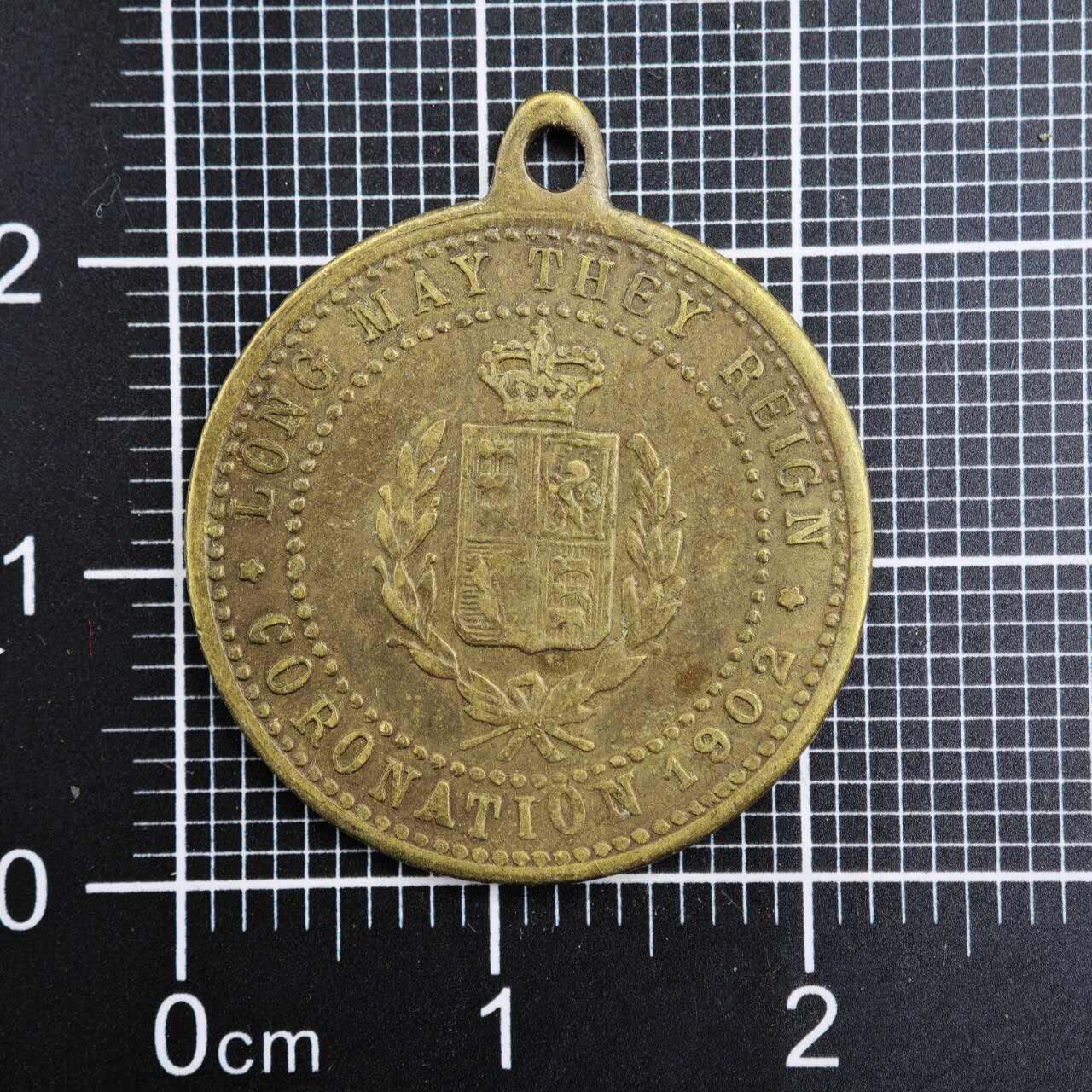 【淘币小摊】限时拍第八百二十三拍  纪念章场  满百包邮可预留两周  周一统一发货   英国1902年爱德华七世加冕纪念章