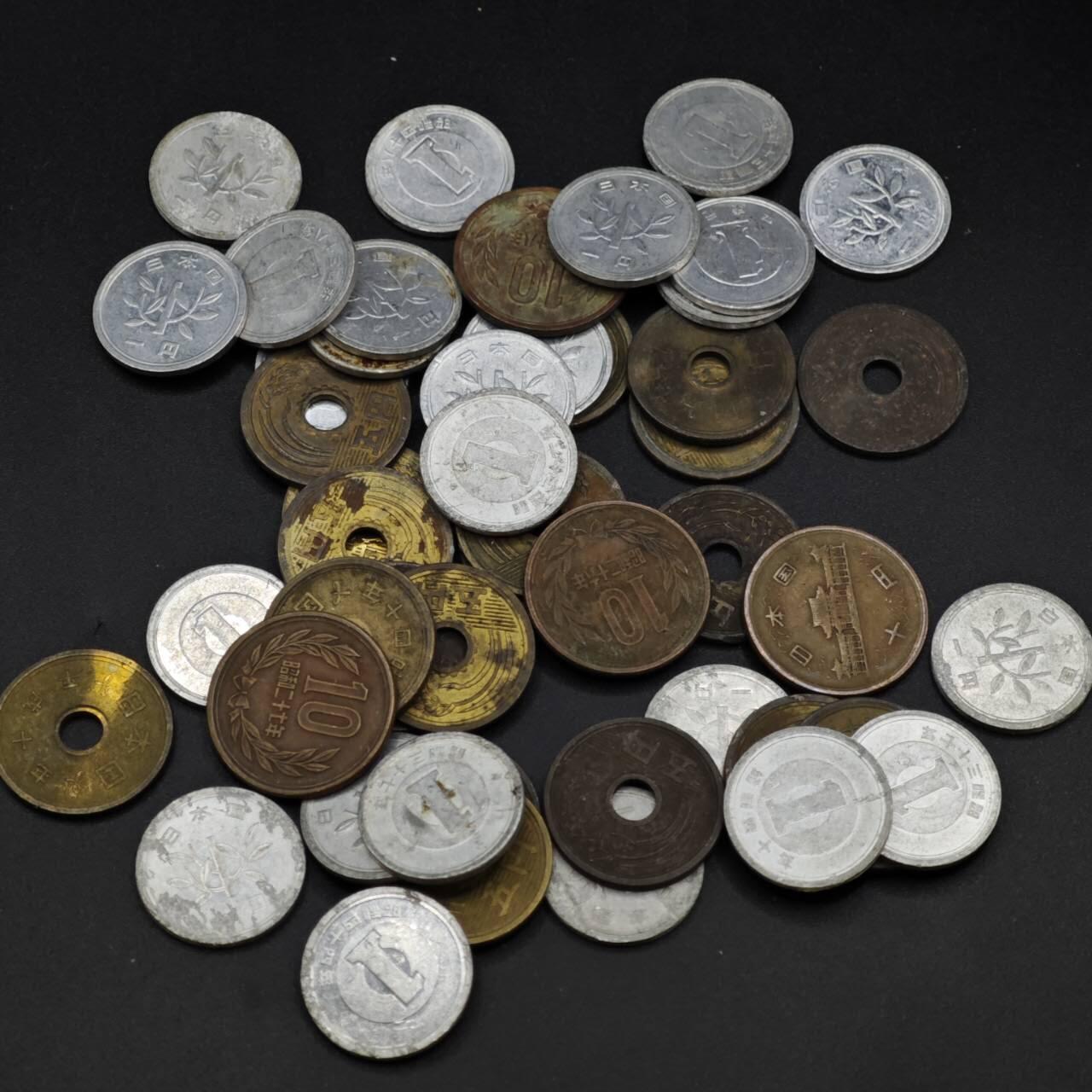 【淘币小摊】实时拍第八百一十九拍   散币场   满百包邮可预留二周 每周一统一发货   日本流通辅币150円