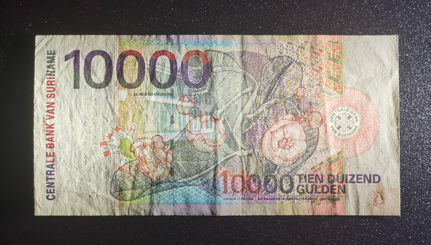 《艾美收藏》第223期-12.7周日外币畅拍 苏里南2000年10000盾高值流通好品 经典花鸟版