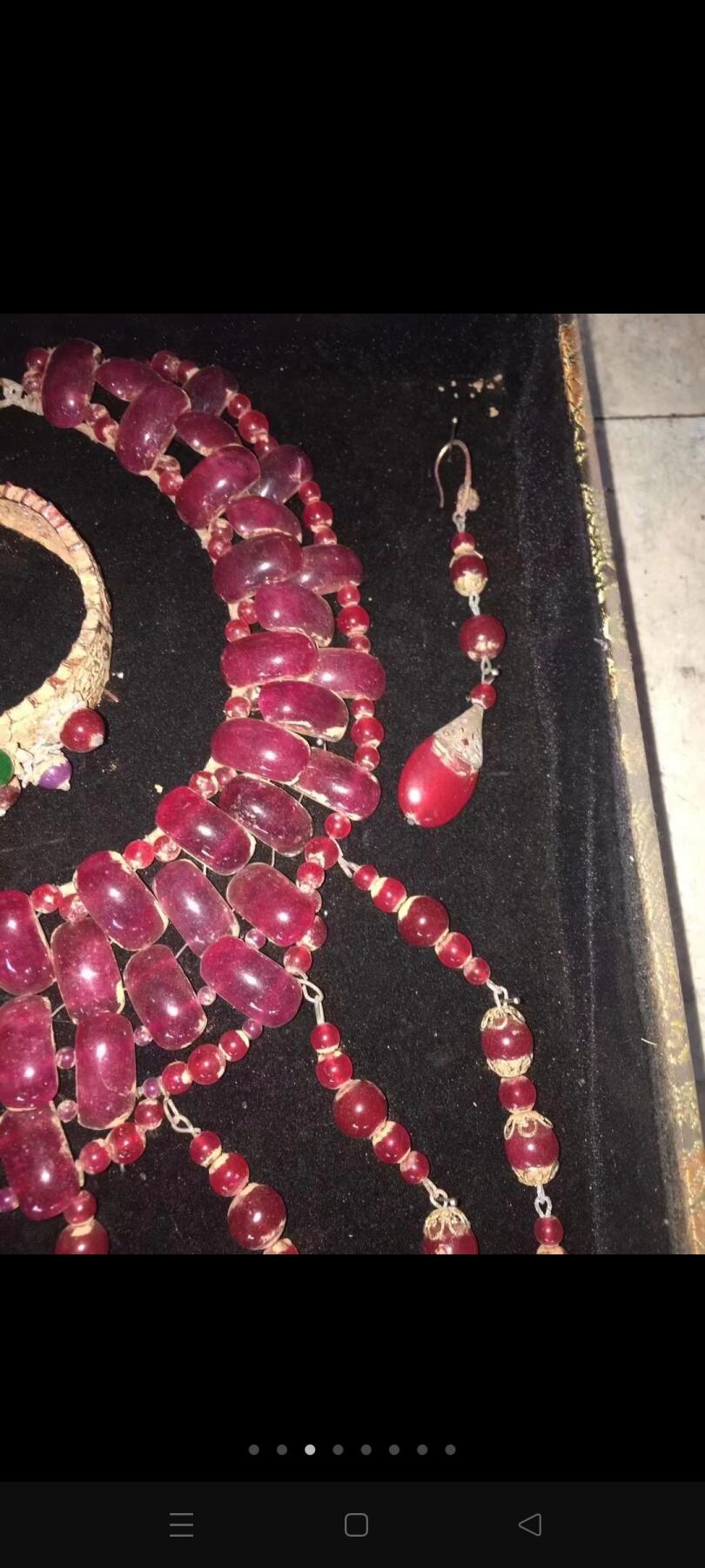 清代红宝石套装，工艺复杂，包浆自然，精品收藏