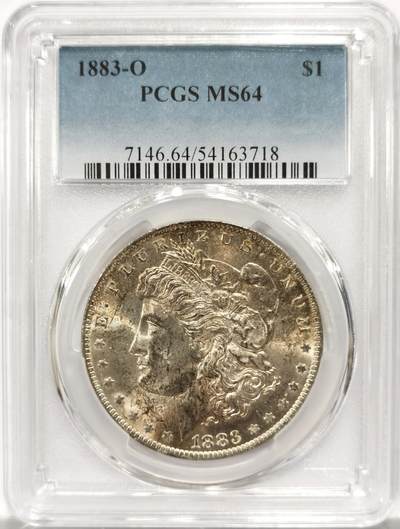 博洋堂藏家专场系列之美国钱币白金之夜专场②暨第152期（全场包邮）  - PCGS MS64 美国1883 O 五彩包浆-7