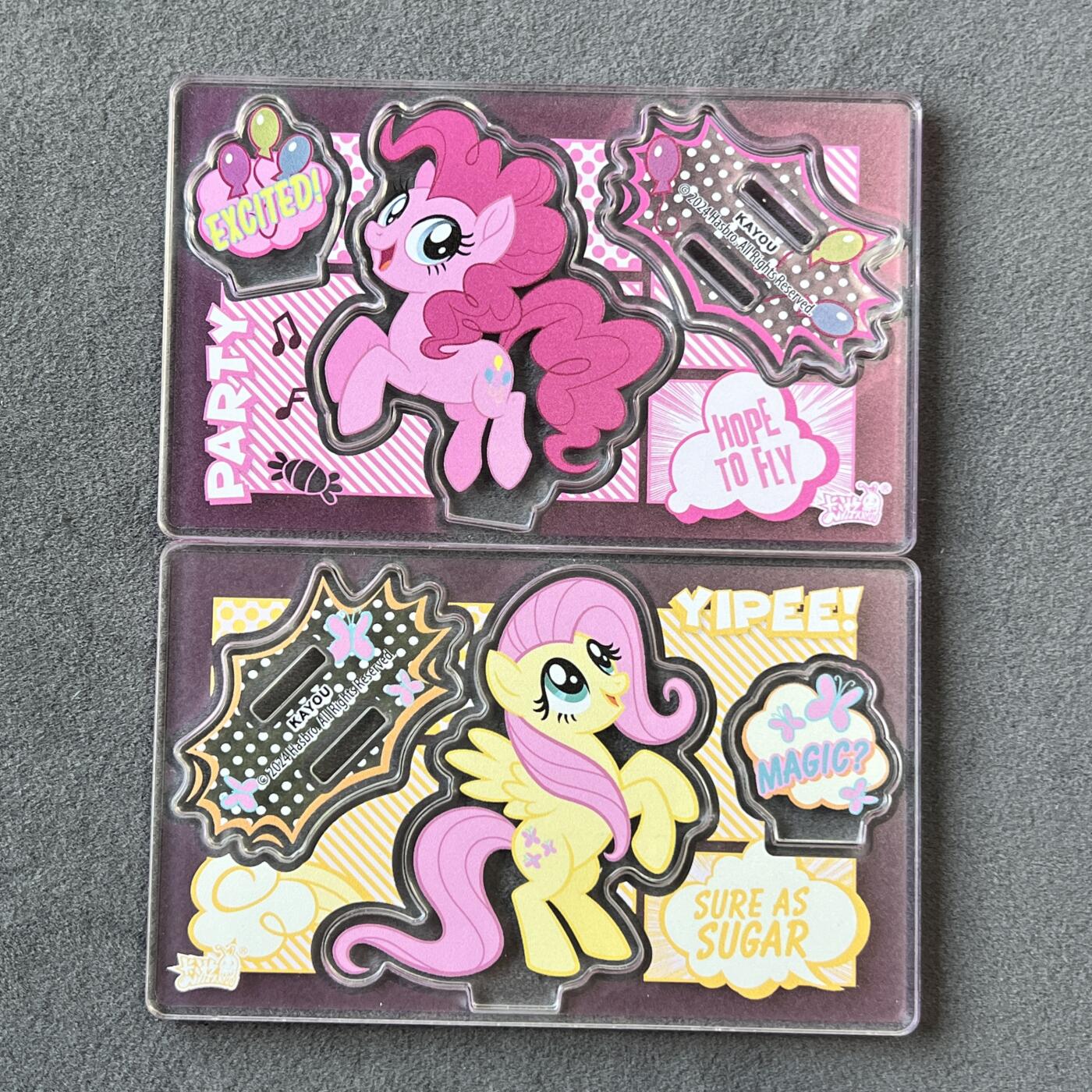 锦色铺子的潮玩拍第六期🌸🌸   卡游 小马宝莉 立牌 碧琪+柔柔