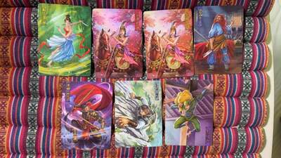 光影卡牌第26期，各家亲签，各家套卡，持续收拍品 - 重绣水浒普卡特卡7张，黄肚兜三娘＋红肚兜三娘＋红肚兜二娘，绝版稀有