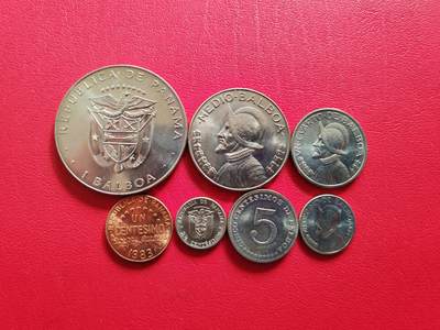 【云涧收藏】第八十二场 - 巴拿马7枚套，UNC