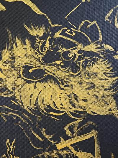 白泽拍卖卡牌手绘专场第29期（忽有故人心上过，回首山河已是秋） - 2025 鸣鸿工艺版画 尺寸：31cm*42.5cm  鸣鸿签绘钟馗