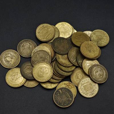 【淘币小摊】实时拍第八百一十九拍   散币场   满百包邮可预留二周 每周一统一发货   - 西班牙1比赛塔铜币44枚