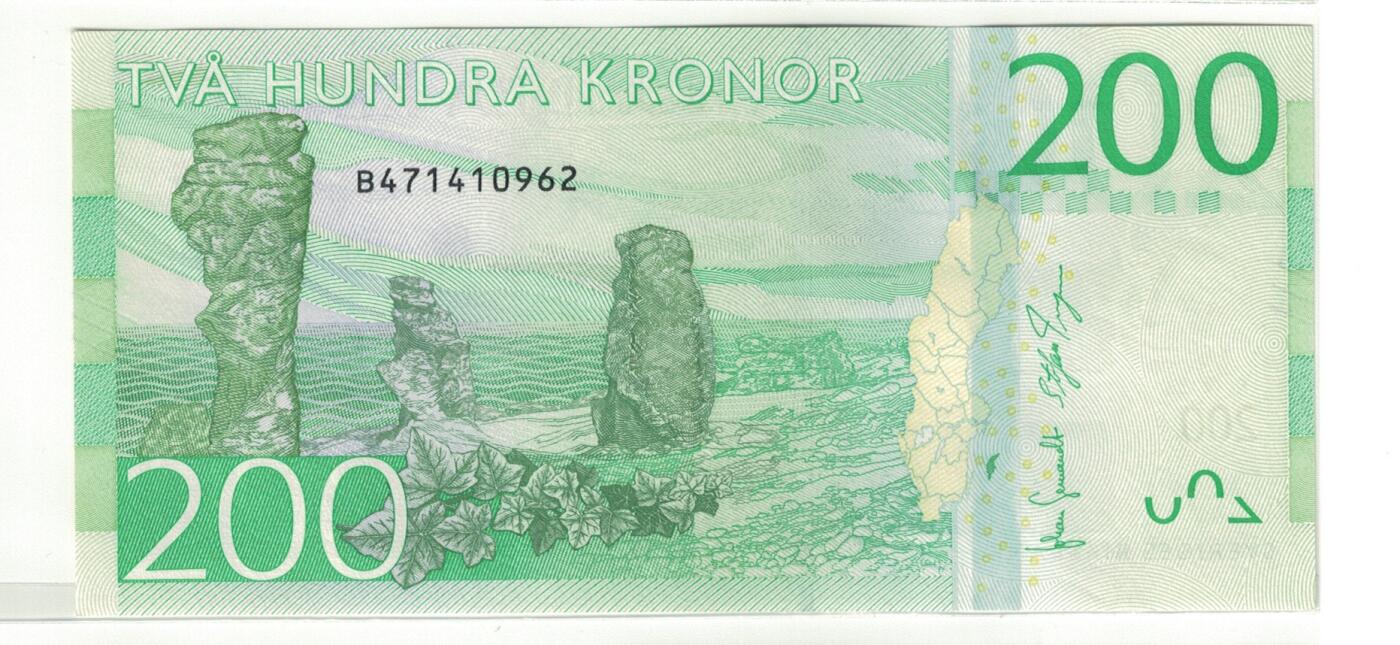 《艾美收藏》第223期-12.7周日外币畅拍 瑞典2015年200克朗UNC尾62 导演英格玛·柏格曼