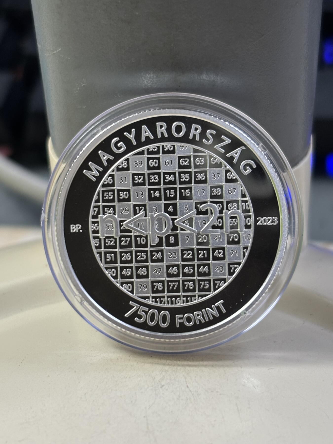 第184期拍卖 匈牙利2023年埃尔德斯·帕尔数学家精制纪念银币带证书，925银，12.5克，发行4000枚