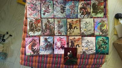 光影卡牌第26期，各家亲签，各家套卡，持续收拍品 - 各家三娘粗闪+普卡+光耀19张，李云中，张墨一，冯涛，王大眼画师等