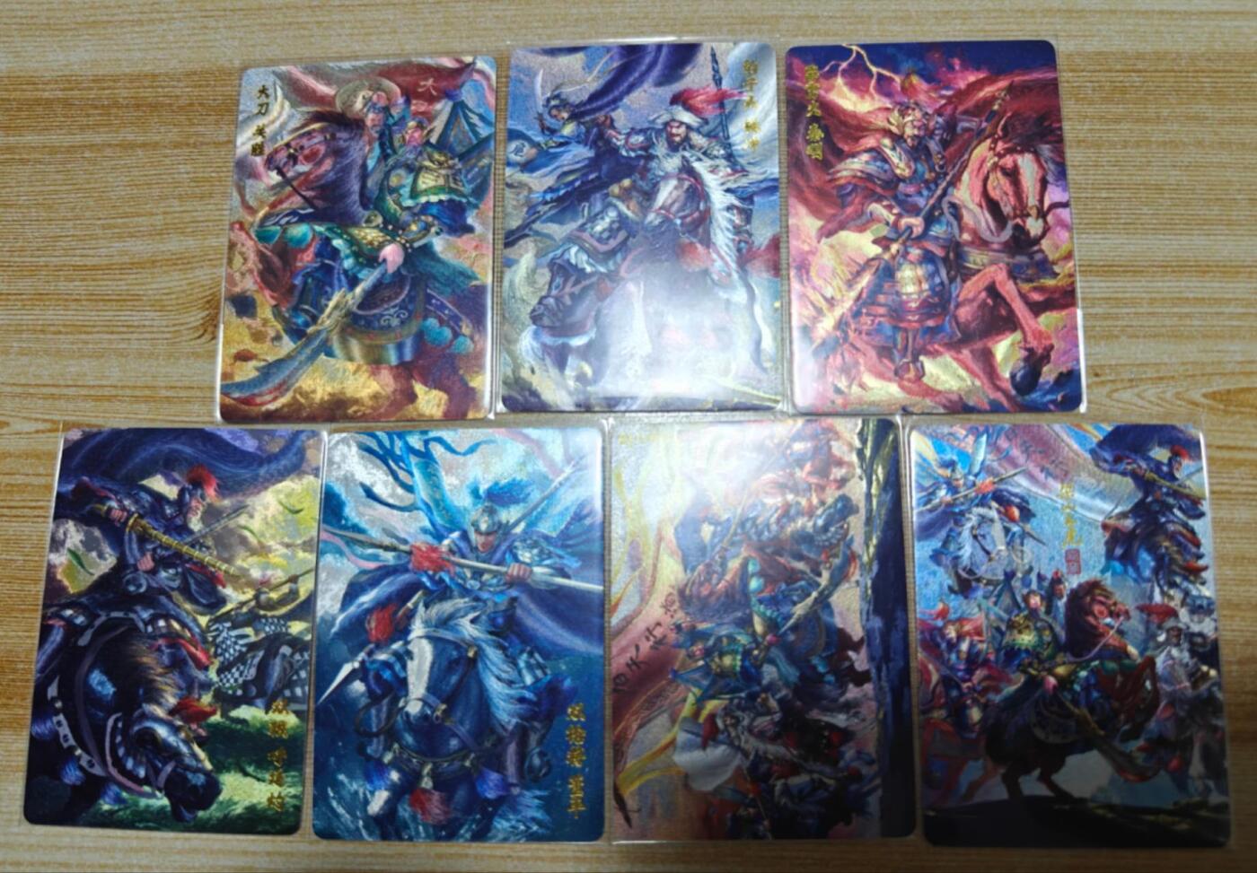 龙虎卡牌六六场 （无佣金，周六结拍，欢迎送拍） 粗闪7张 百里 嘉宁水浒-五虎&二合体卡