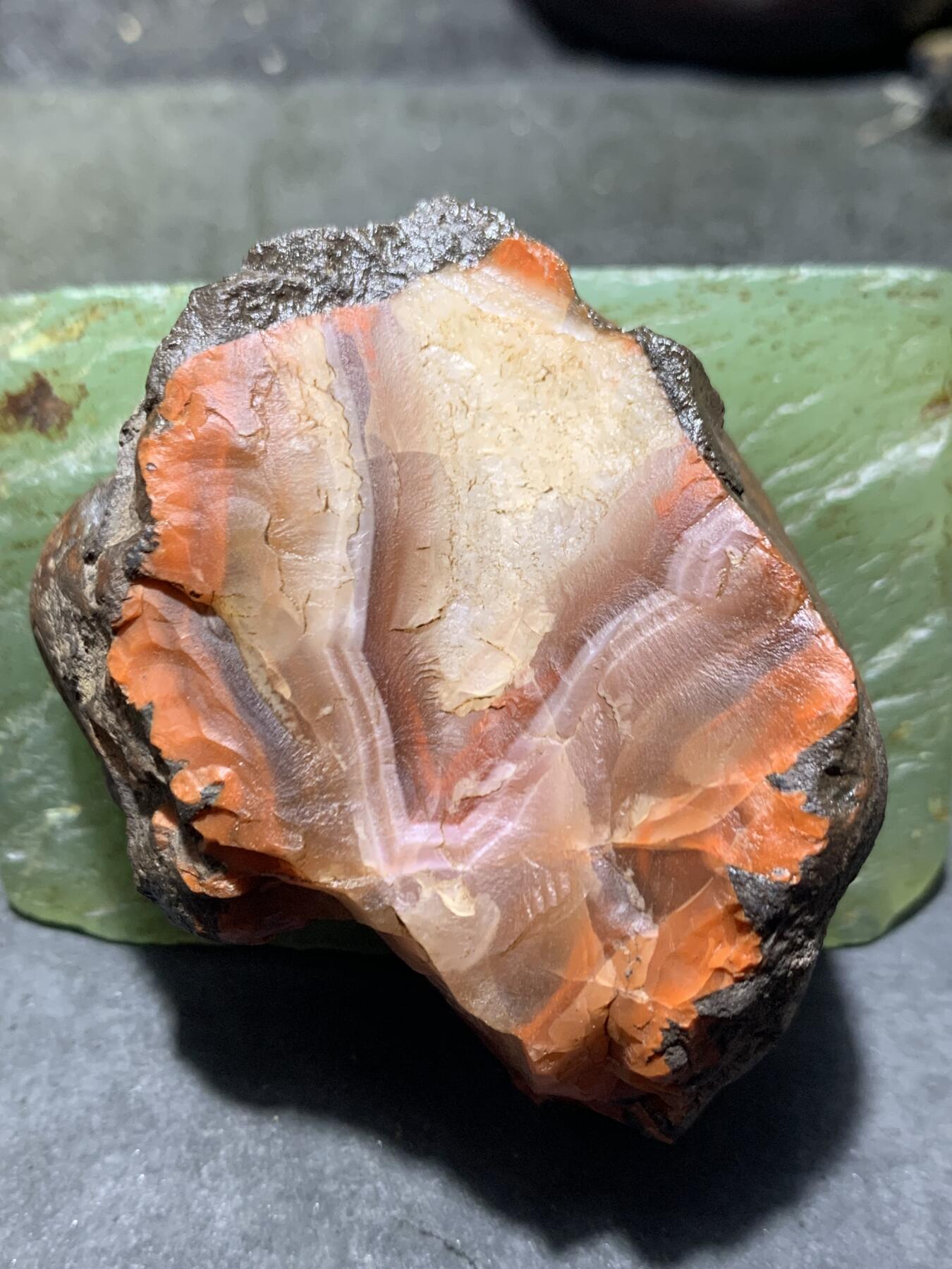 精美原皮荔枝冻飘红冰飘大开窗料南红玛瑙原石一颗