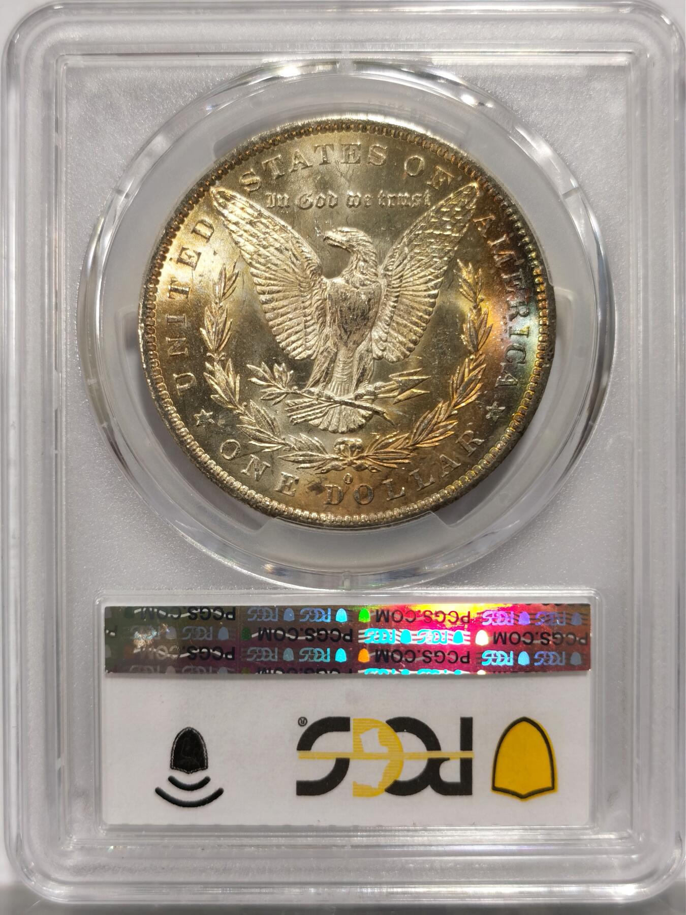 博洋堂藏家专场系列之美国钱币白金之夜专场②暨第152期（全场包邮）  PCGS MS64 美国1883 O 五彩包浆-6