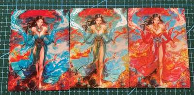 龙虎卡牌六六场 （无佣金，周六结拍，欢迎送拍） - 粗闪+冷粗+光刻 奇点 宗rich玄灵谱 - 女魃三工艺