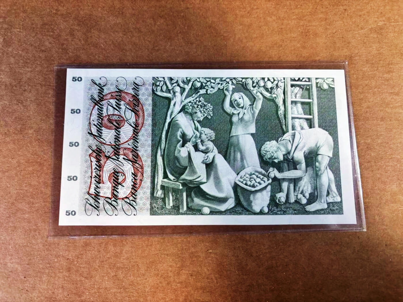 【Blue Auction】世界纸币精拍第759期——18级TOP拍卖/信誉/品质/专业/高效💫 【无47】瑞士 1974年50法郎 苹果园 全新UNC