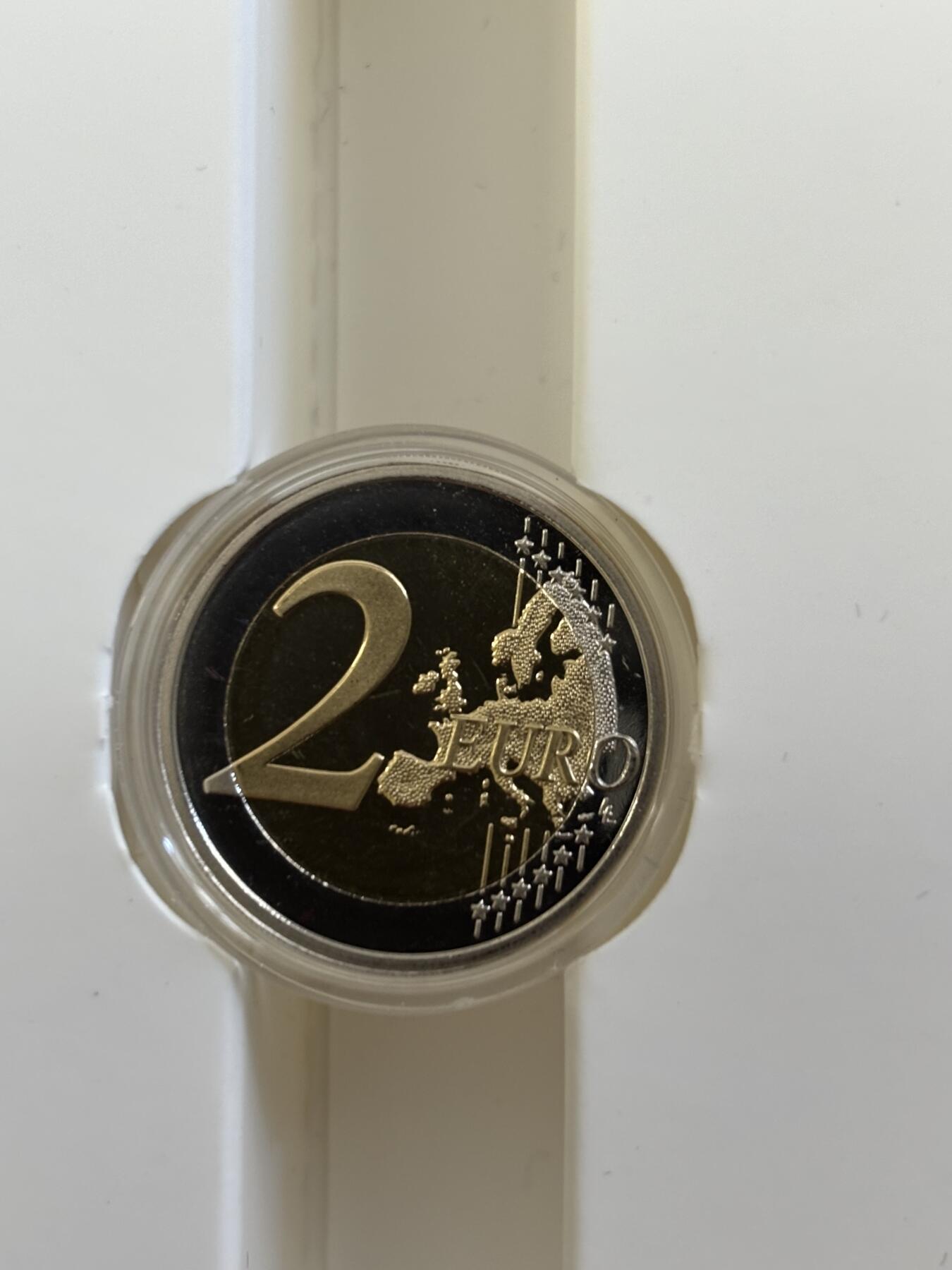 第184期拍卖 芬兰2022年国家芭蕾舞 100 年2欧精制双金属币