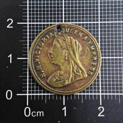 【淘币小摊】限时拍第八百二十三拍  纪念章场  满百包邮可预留两周  周一统一发货  -   英国1897年维多利亚登基60周年纪念章