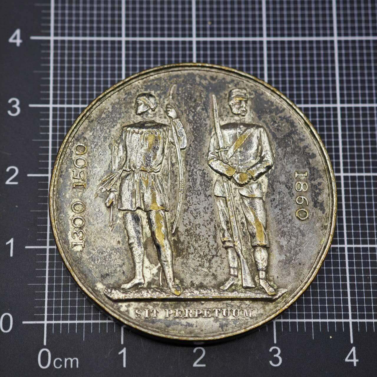 【淘币小摊】限时拍第八百二十三拍  纪念章场  满百包邮可预留两周  周一统一发货   英国步枪协会镀银纪念章