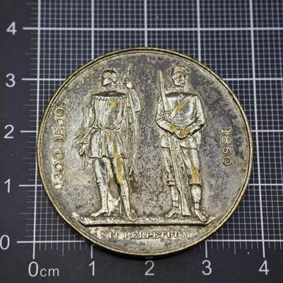 【淘币小摊】限时拍第八百二十三拍  纪念章场  满百包邮可预留两周  周一统一发货  -  英国步枪协会镀银纪念章