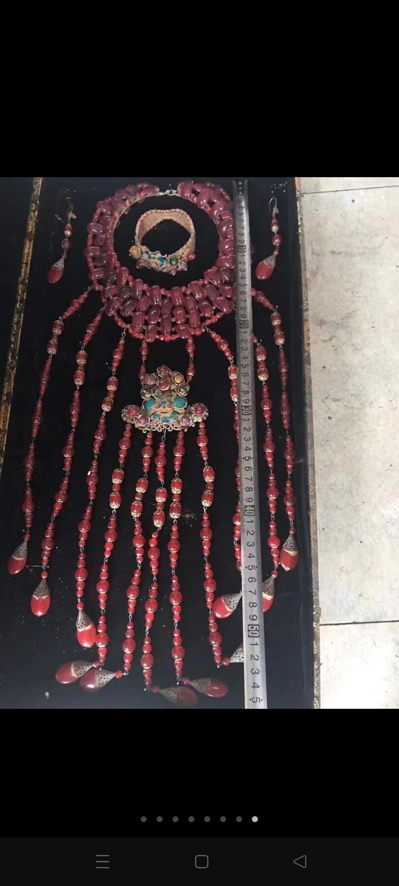 清代红宝石套装，工艺复杂，包浆自然，精品收藏