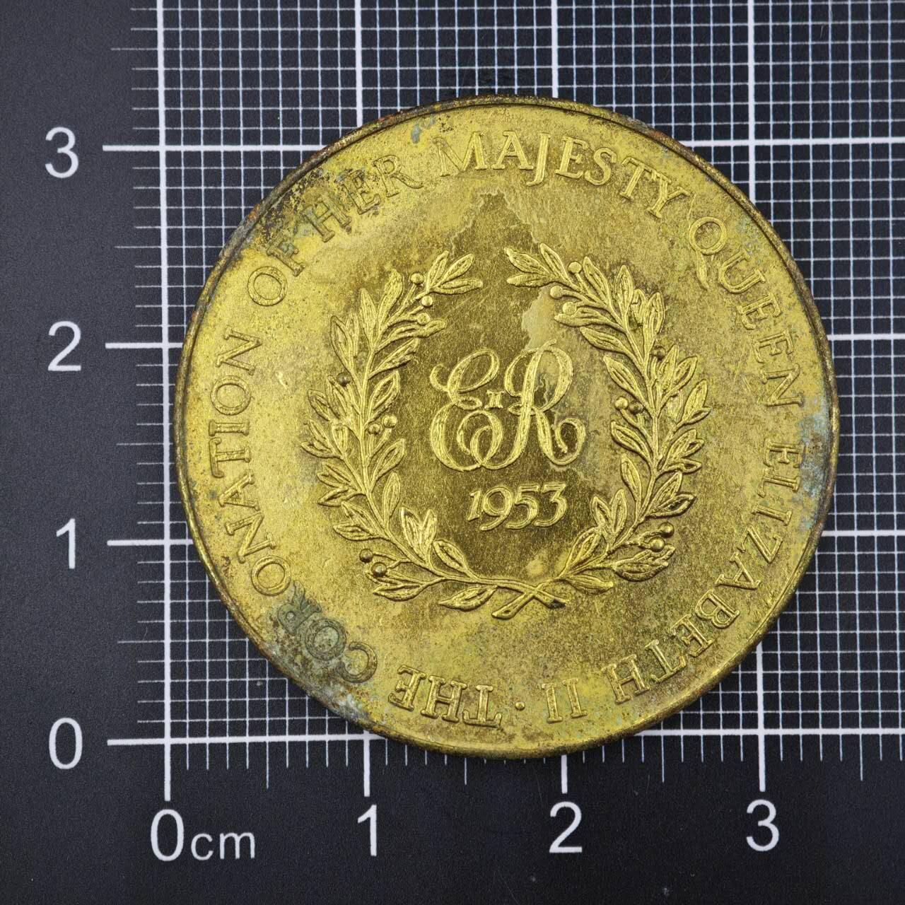 【淘币小摊】限时拍第八百二十三拍  纪念章场  满百包邮可预留两周  周一统一发货   英国1953年女王加冕纪念章