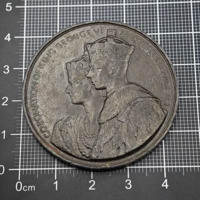 【淘币小摊】限时拍第八百二十三拍  纪念章场  满百包邮可预留两周  周一统一发货  -  英国1937年乔治六世加冕纪念章