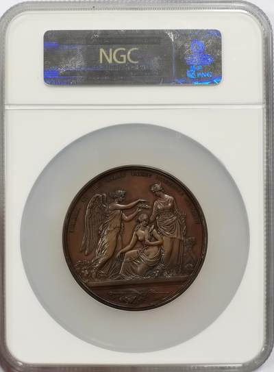 博洋堂世界钱币拍卖第150期（全场包邮） NGC AU58 英国1851年伦敦世博会评审员纪念章，W.Wyon & G.G.Adams合作作品，直径64mm，颁发量318枚，少见品种，正面丝痕实为盒子表面痕迹