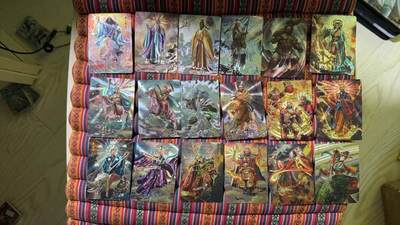 光影卡牌第26期，各家亲签，各家套卡，持续收拍品 - 燎原胡子怪兽封神冷烫粗闪49张