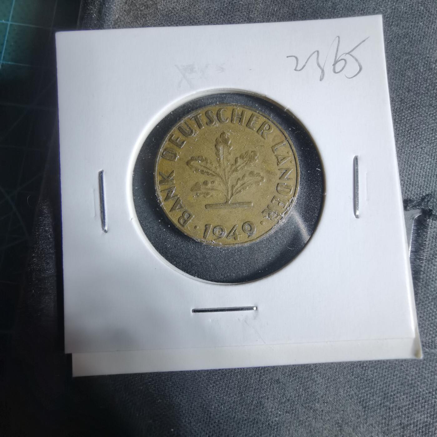 沼泽如烟--第923场 德国1949年10芬尼银行版