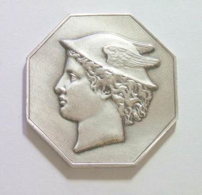 【银】法国1809年小飞侠女神 高浮雕精制八角银币章 35MM 19.5克 - 【银】法国1809年小飞侠女神 高浮雕精制八角银币章 35MM 19.5克