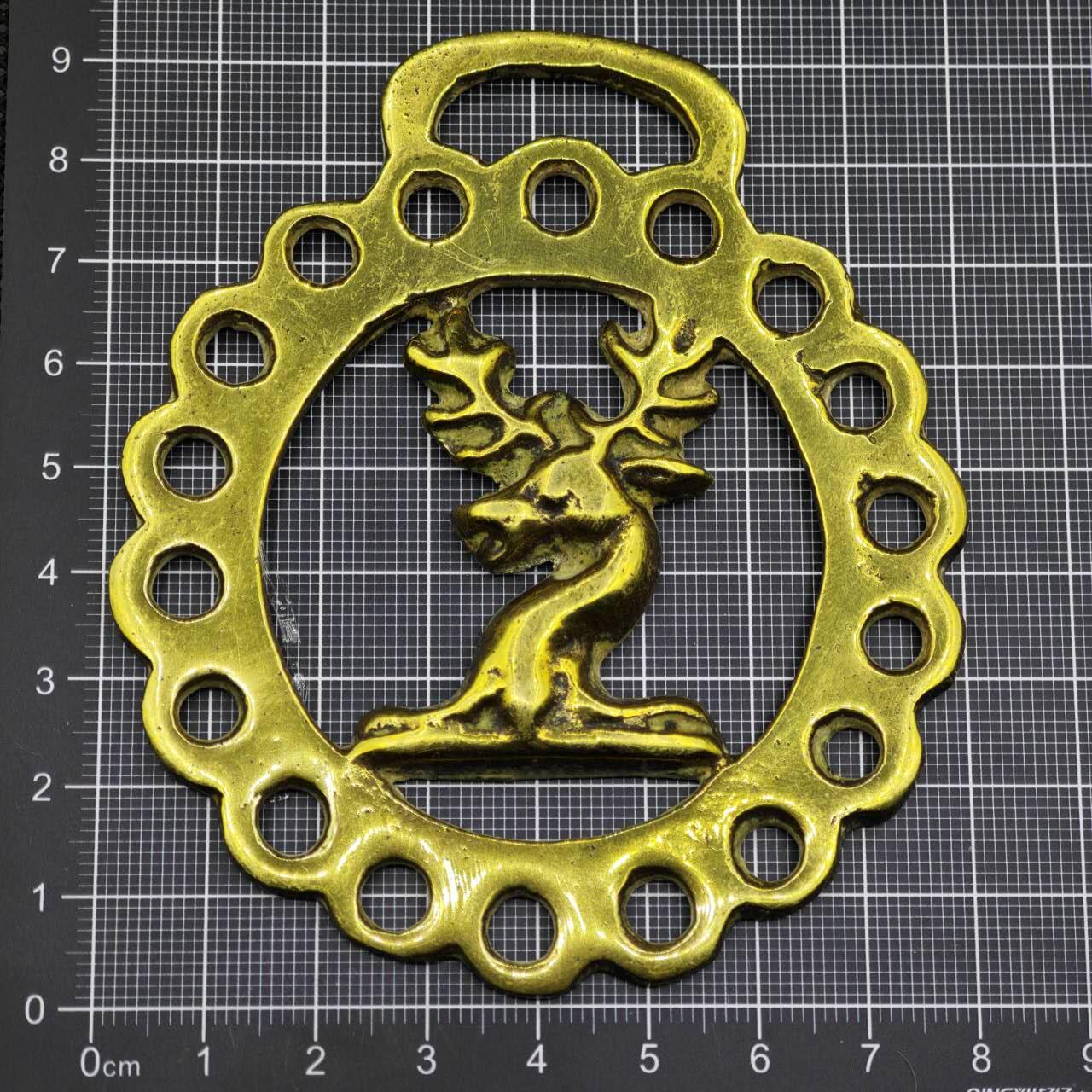 【淘币小摊】限时拍第八百二十三拍  纪念章场  满百包邮可预留两周  周一统一发货    铜鹿镂空摆件