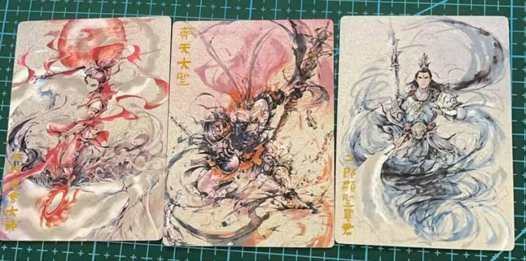 龙虎卡牌六六场 （无佣金，周六结拍，欢迎送拍） 粗闪3张 奇点卡牌 水墨三大反骨仔