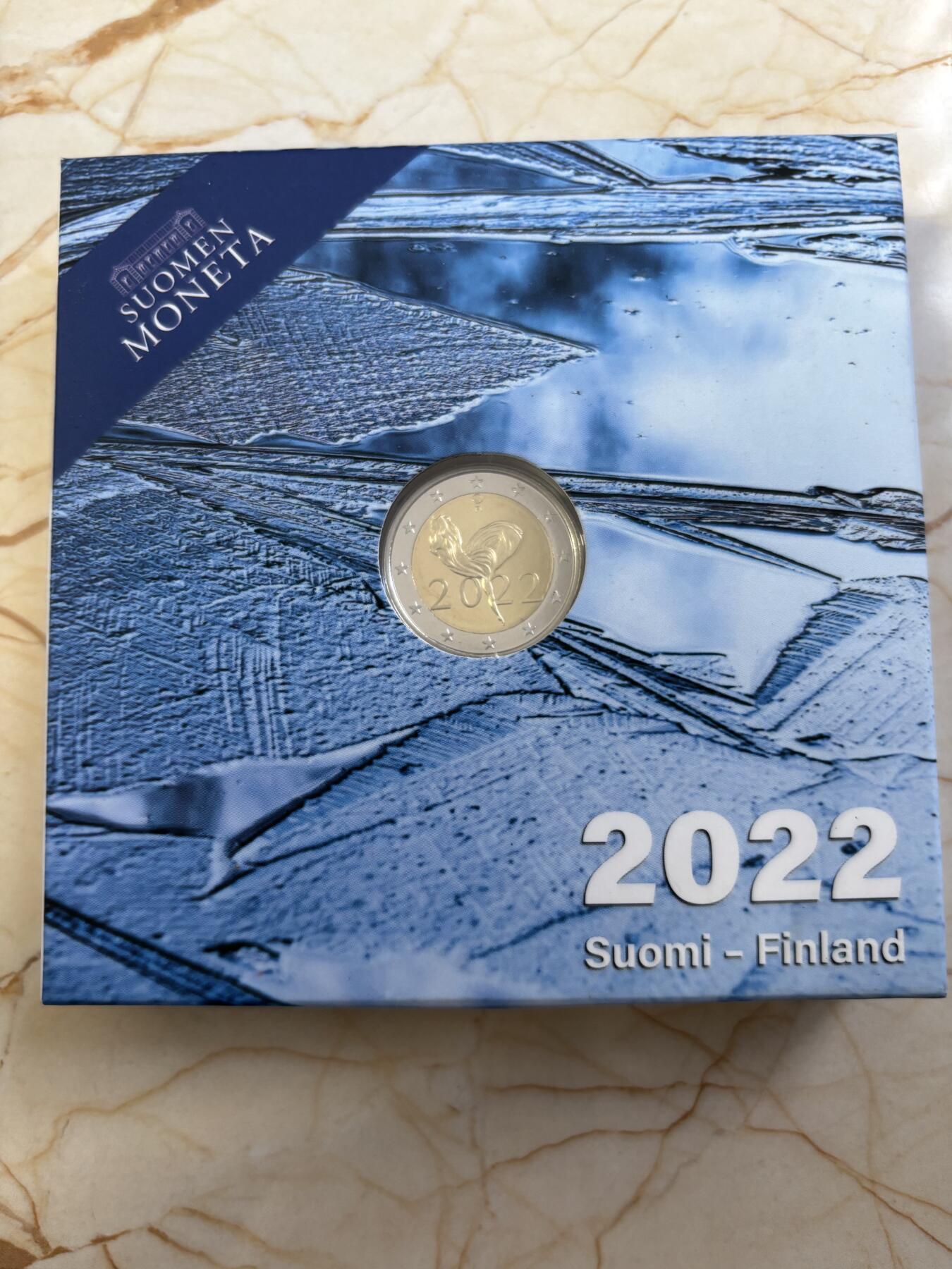 第184期拍卖 芬兰2022年国家芭蕾舞 100 年2欧精制双金属币