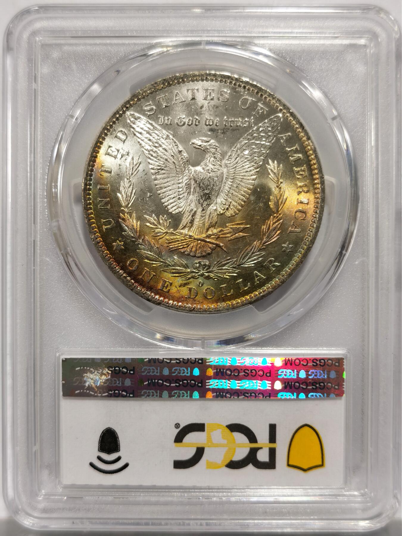 博洋堂藏家专场系列之美国钱币白金之夜专场②暨第152期（全场包邮）  PCGS MS64 美国1883 O 五彩包浆-5