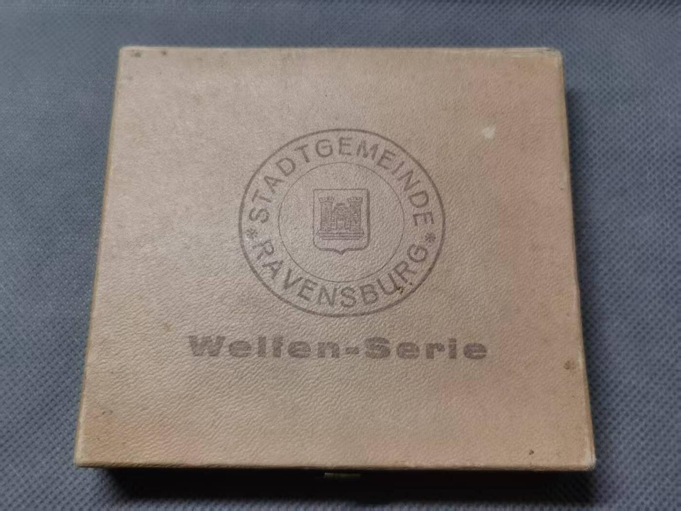 七河·世界钱币杂件水晶矿标小拍（总第30期） 藏家出品X577 巴伐利亚陶制纪念章（原盒） 1923年 