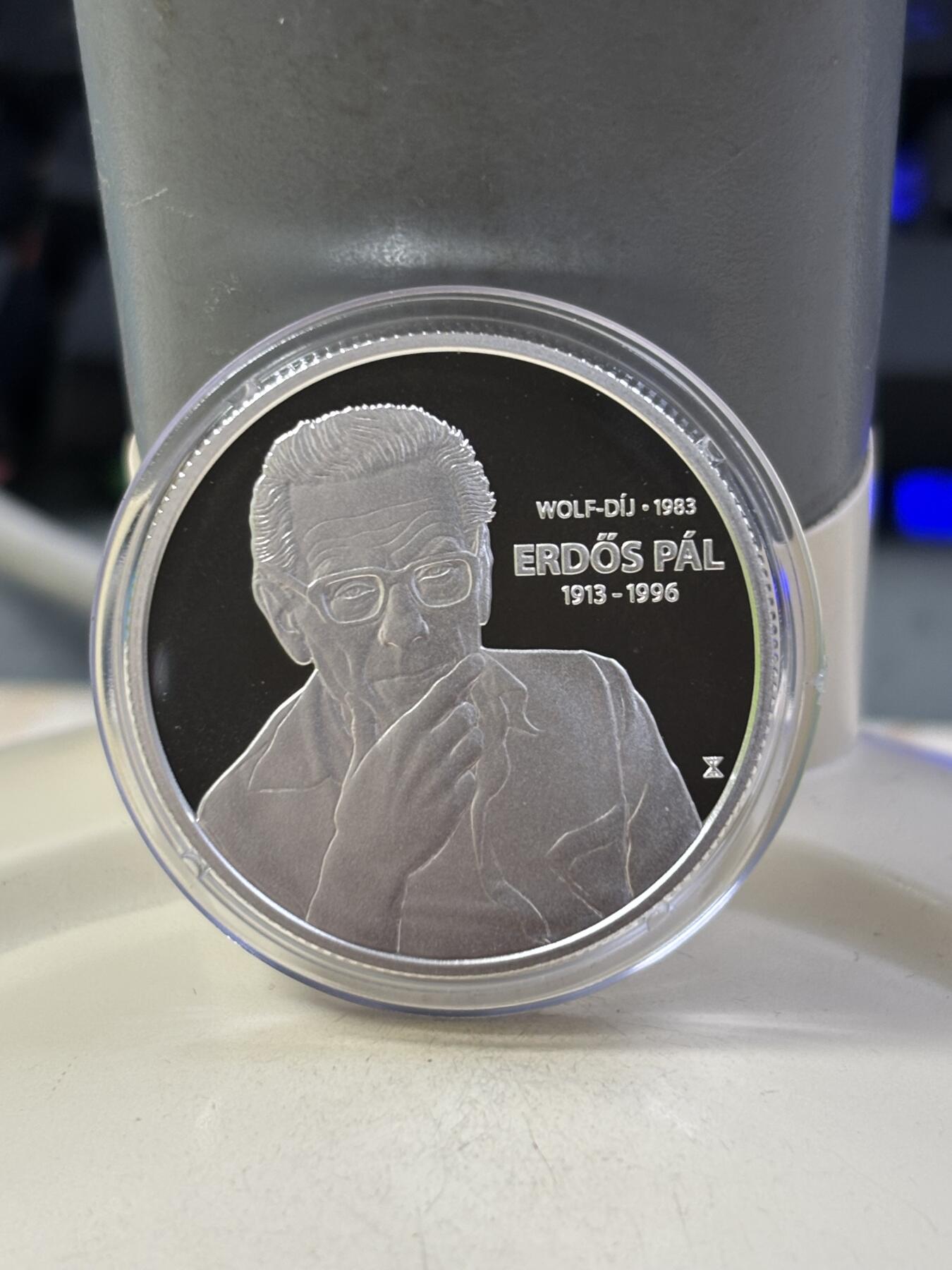 第184期拍卖 匈牙利2023年埃尔德斯·帕尔数学家精制纪念银币带证书，925银，12.5克，发行4000枚