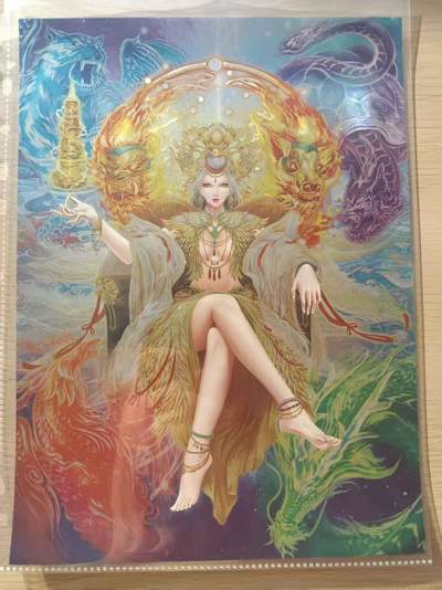 龙虎卡牌六六场 （无佣金，周六结拍，欢迎送拍） - A4粗闪海报 卡玩帕克 封神天下 