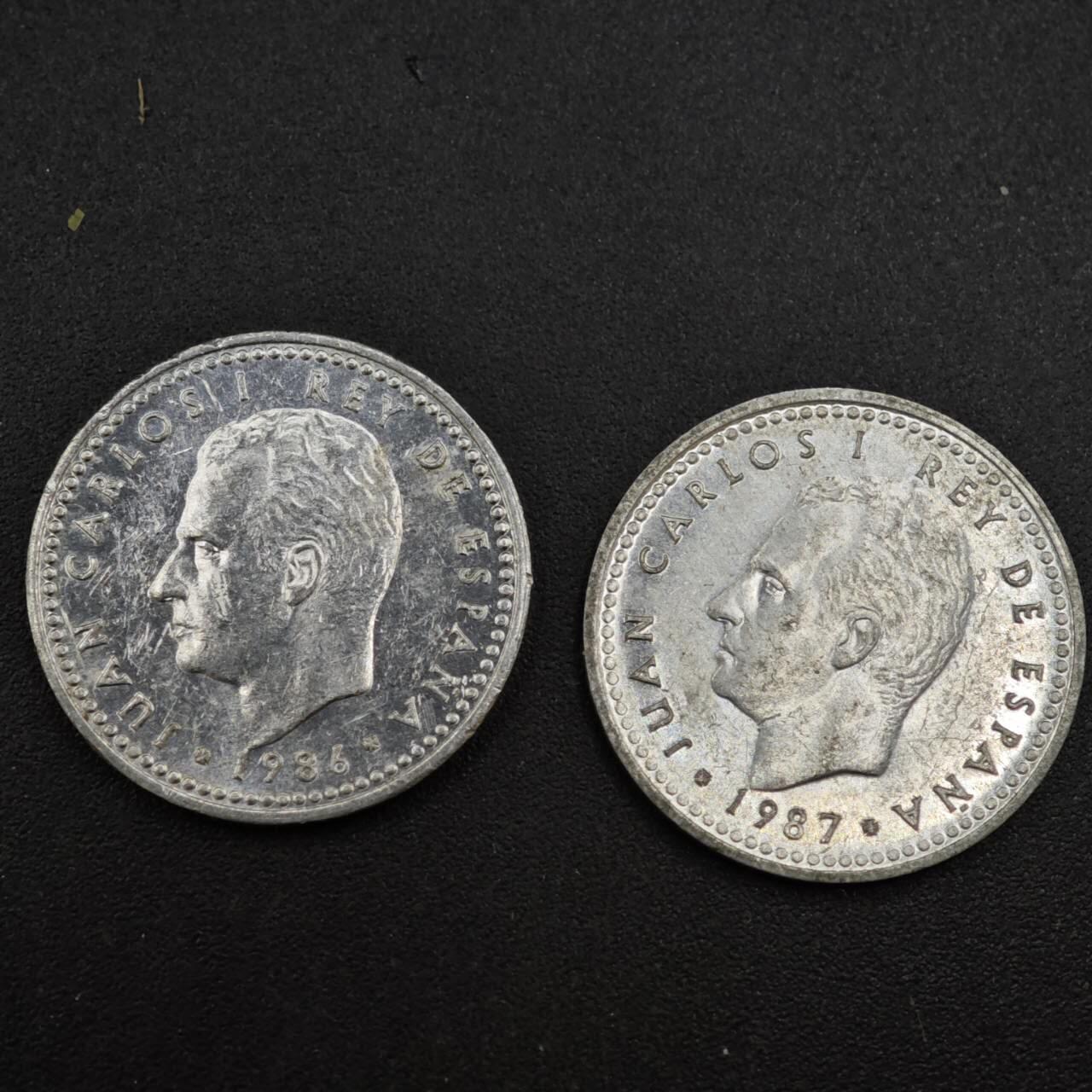 【淘币小摊】实时拍第八百一十九拍   散币场   满百包邮可预留二周 每周一统一发货   西班牙1比赛塔铝币2枚