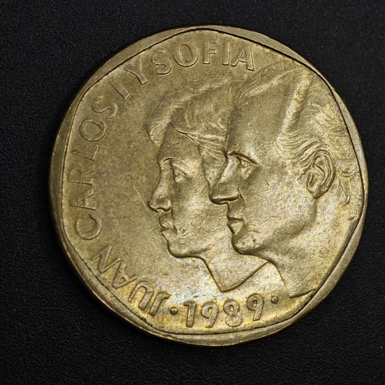 【淘币小摊】实时拍第八百一十九拍   散币场   满百包邮可预留二周 每周一统一发货   西班牙1989年500比赛塔铜币