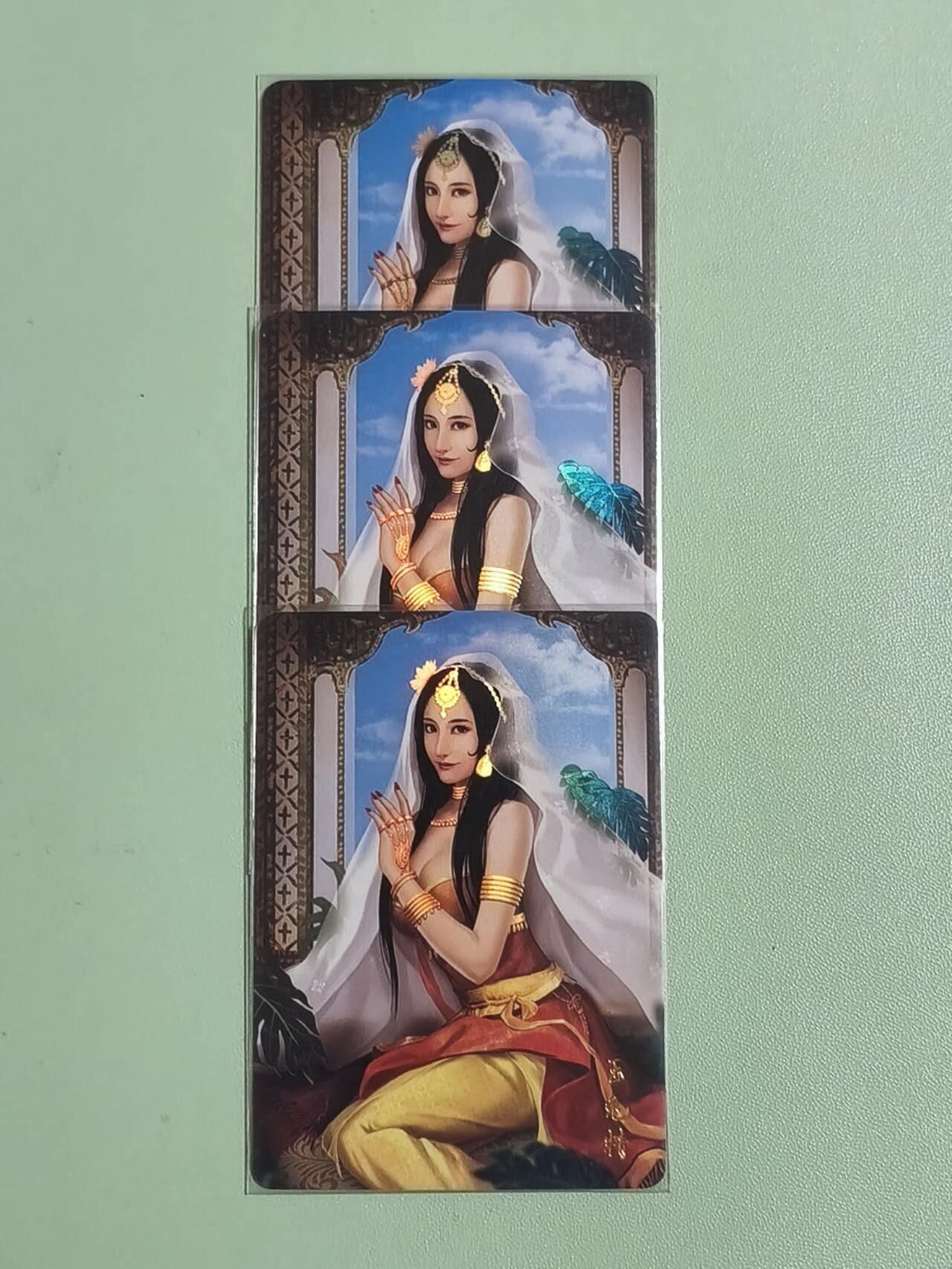 光影卡牌第26期，各家亲签，各家套卡，持续收拍品 燎原群芳谱，玉兔精3张，金彩工艺