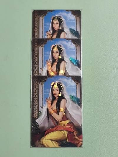 光影卡牌第26期，各家亲签，各家套卡，持续收拍品 - 燎原群芳谱，玉兔精3张，金彩工艺