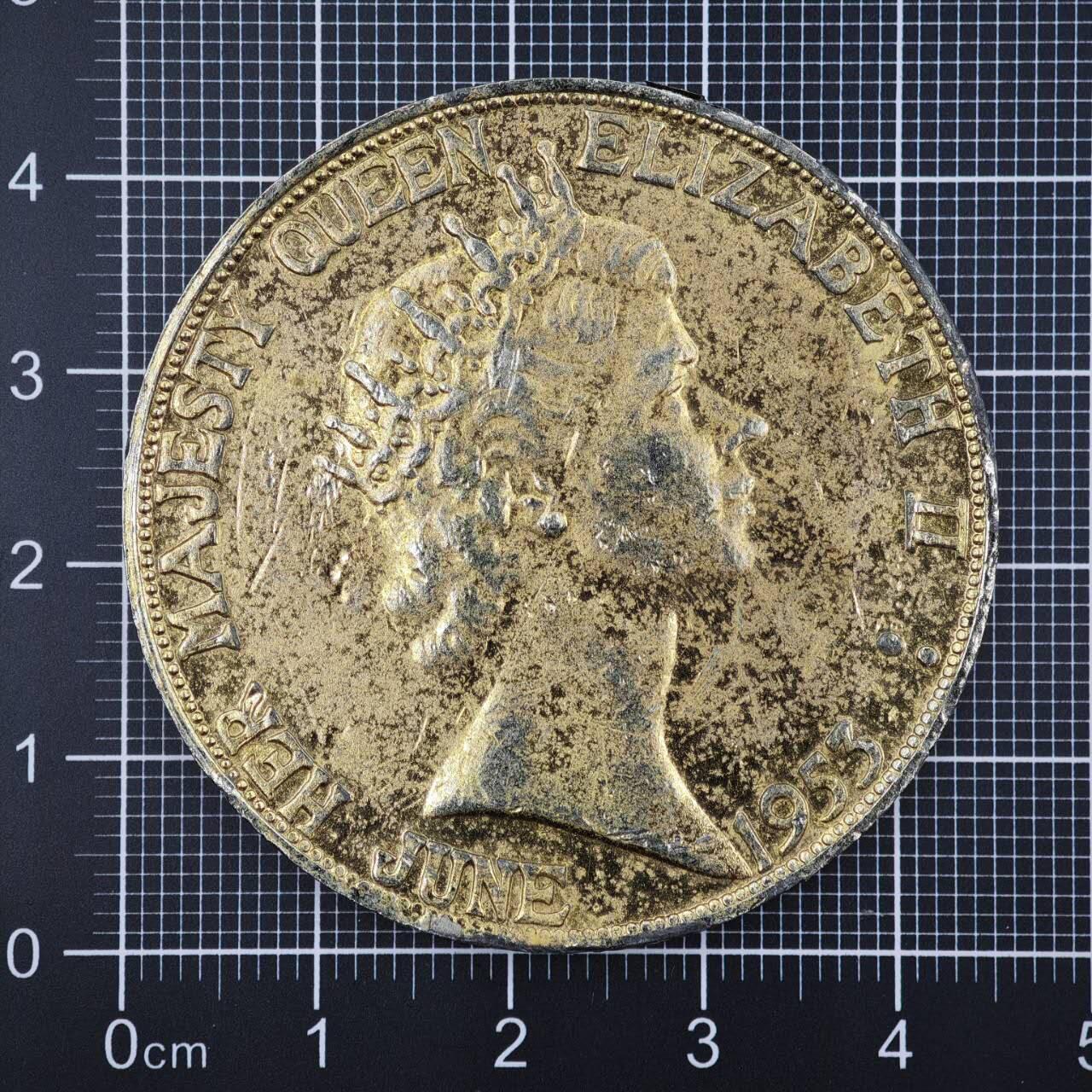 【淘币小摊】限时拍第八百二十三拍  纪念章场  满百包邮可预留两周  周一统一发货   英国1953年女王加冕纪念章