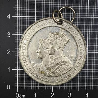 【淘币小摊】限时拍第八百二十三拍  纪念章场  满百包邮可预留两周  周一统一发货  -  英国1937年乔治六世加冕纪念章