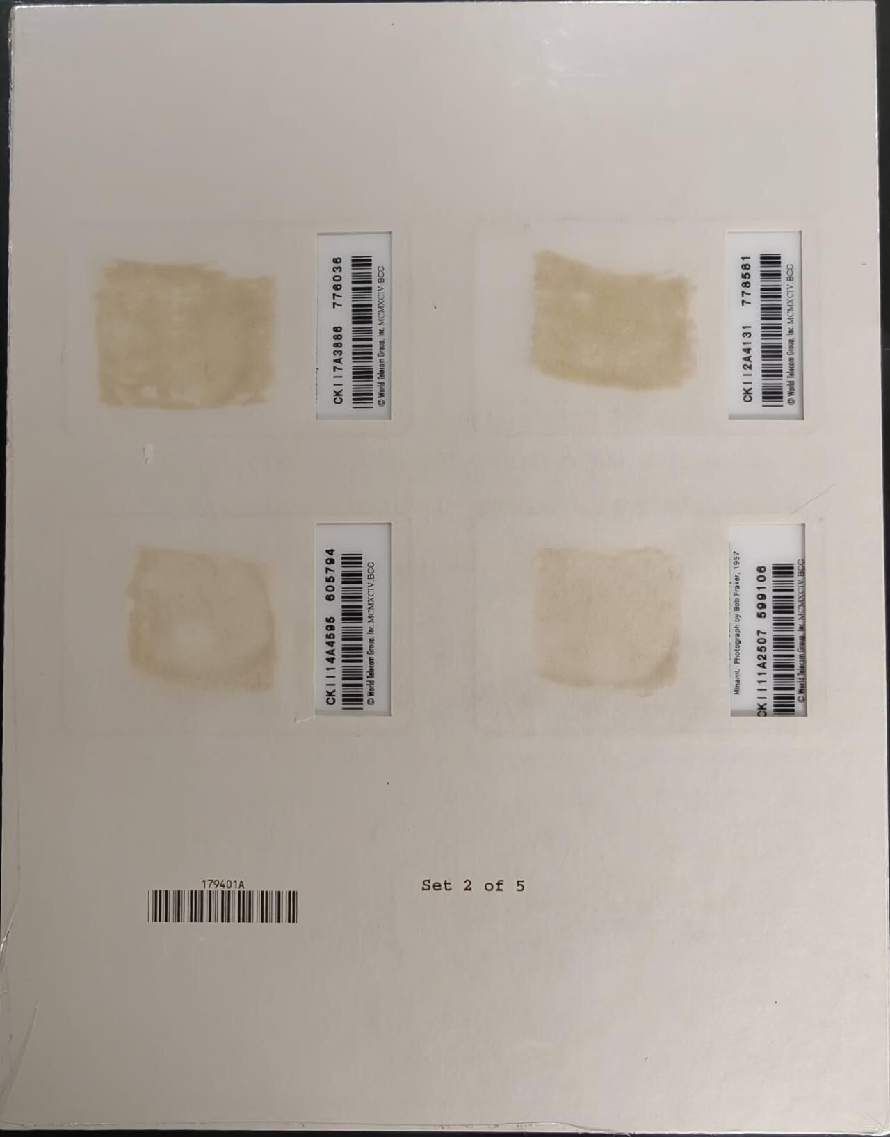 公藏第59期裸卡拍卖 美国电信密码卡【猫王】4枚原封套封装。