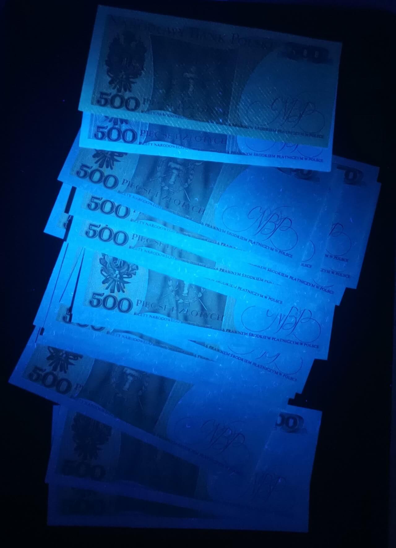 《艾美收藏》第223期-12.7周日外币畅拍 (20张)波兰1982年500兹罗提UNC/UNC- 零星几张压痕&角不绝等微瑕