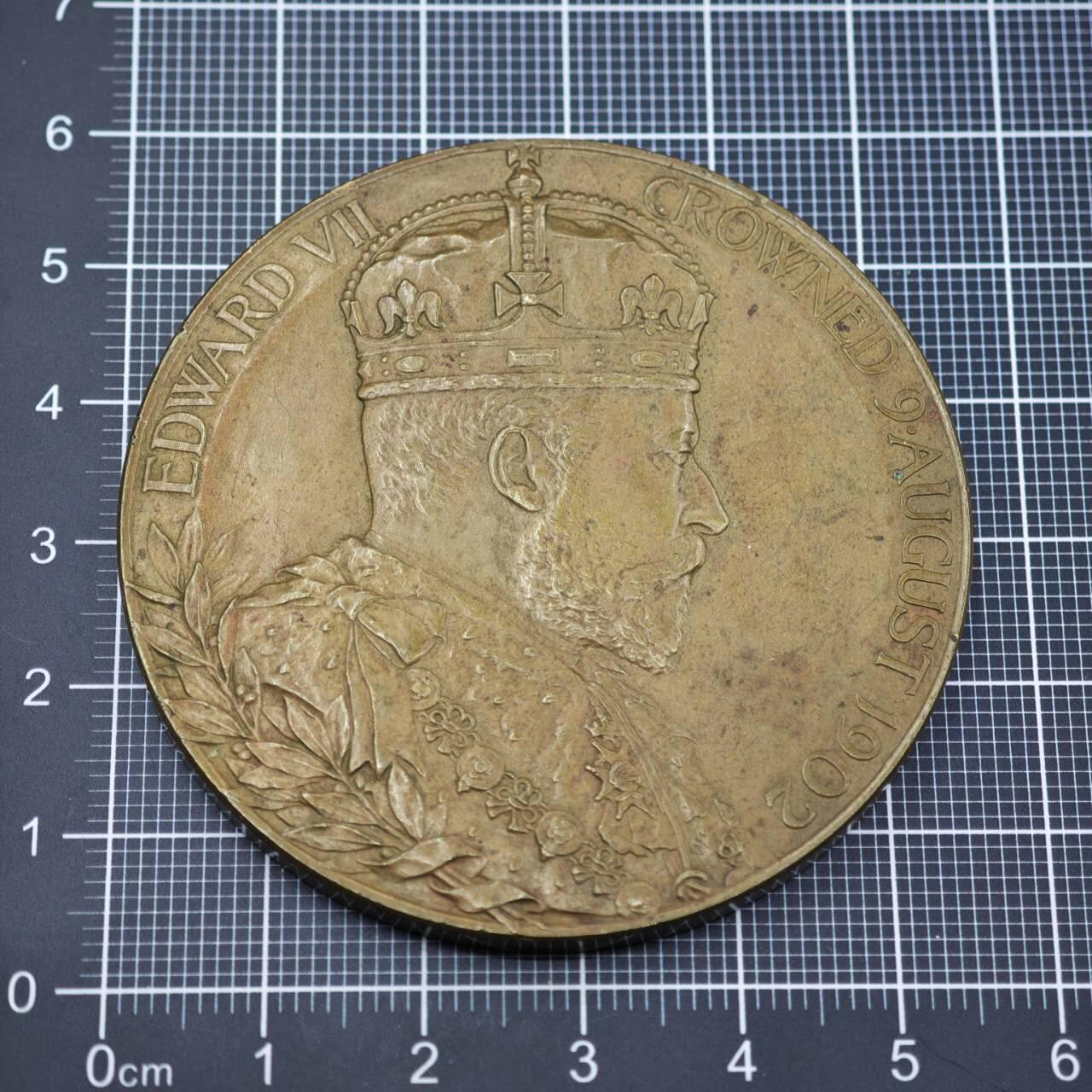 【淘币小摊】限时拍第八百二十三拍  纪念章场  满百包邮可预留两周  周一统一发货   英国1902年爱德华七世加冕纪念章