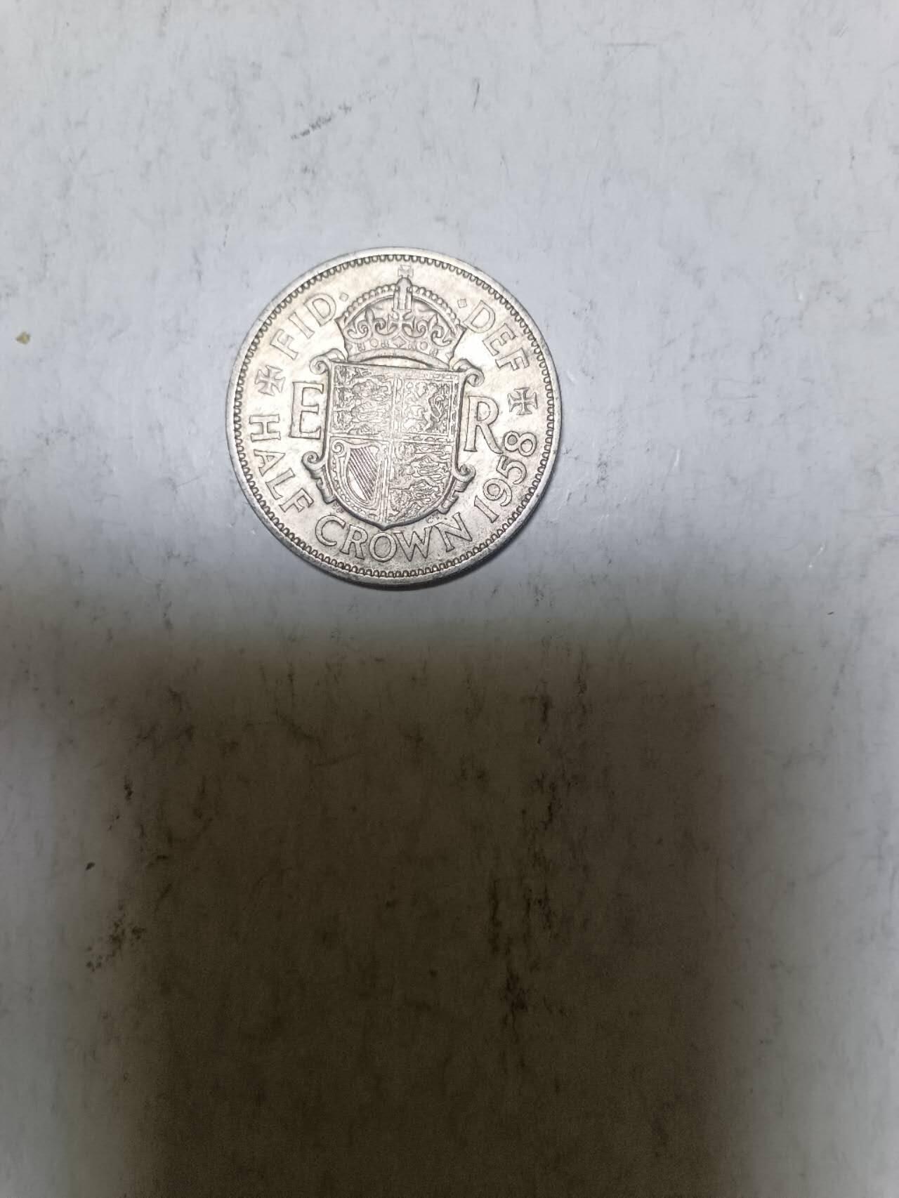 【20251209】非全新纸币和硬币第311场 英国1958年半克朗