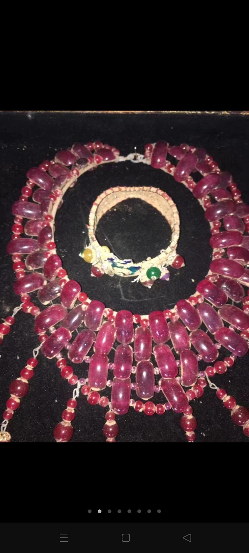 清代红宝石套装，工艺复杂，包浆自然，精品收藏