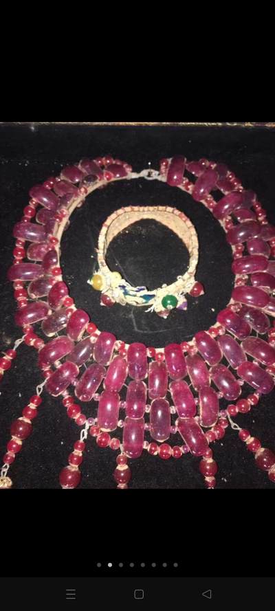 清代红宝石套装，工艺复杂，包浆自然，精品收藏 - 清代红宝石套装，工艺复杂，包浆自然，精品收藏