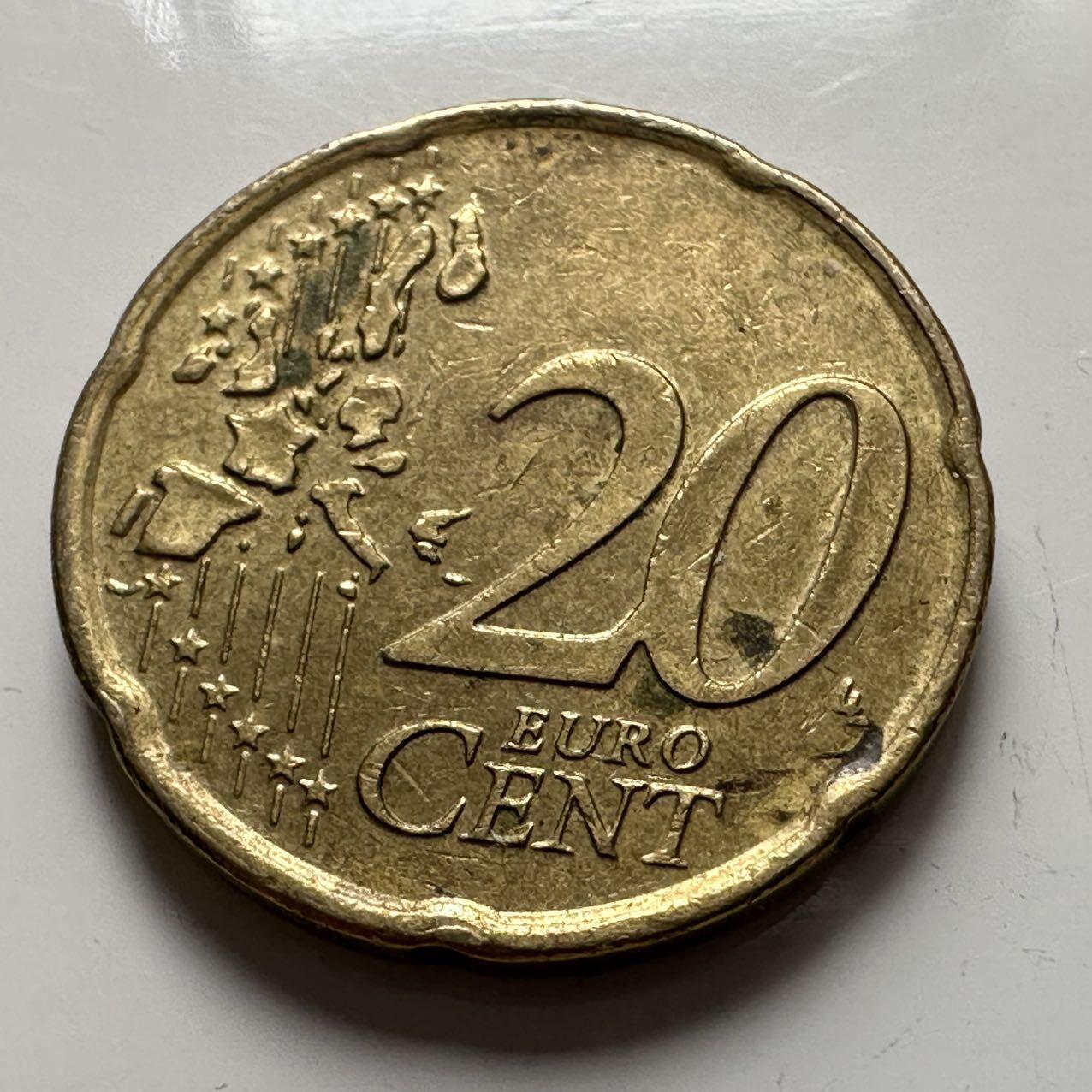 🌹外币初藏🌹🐯2025年第137场  每周二四六晚8️⃣点 接代拍 荷兰1999年20欧分